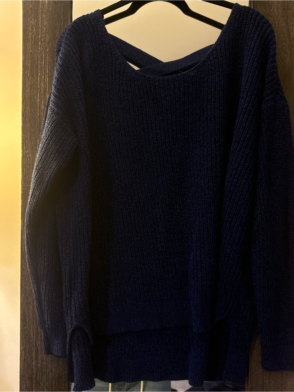 Lane Bryant Navy Scoop Neck Sweater